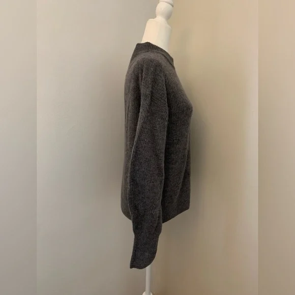NWT QUINCE gray crew necked sweater wool and alpaca 🦙 - Picture 2 of 9